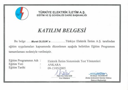 Sertifikalarımız...